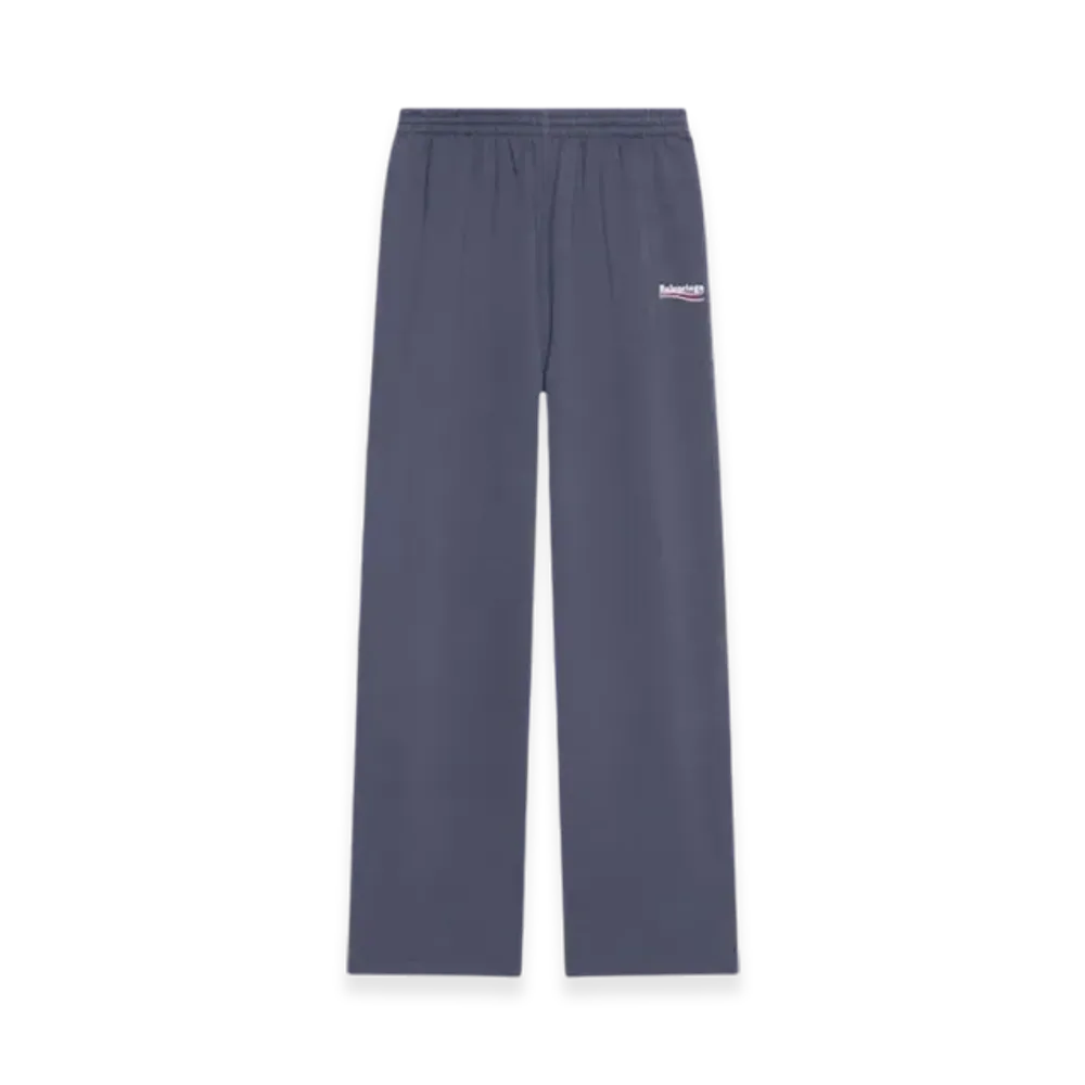 BALENCIAGA Women's Political Campaign Jogging Pants "Dark Grey White"