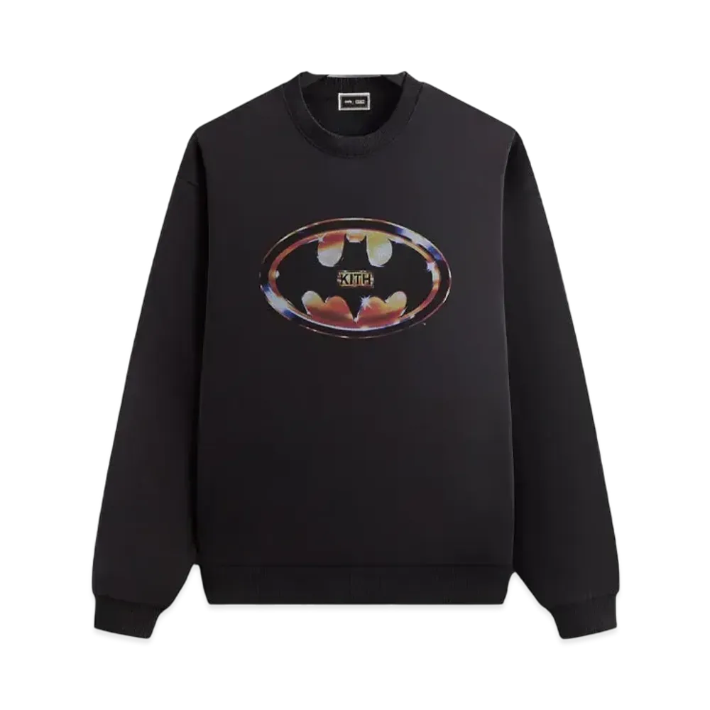 Kith x Batman Logo Vintage Nelson Crewneck "Black"