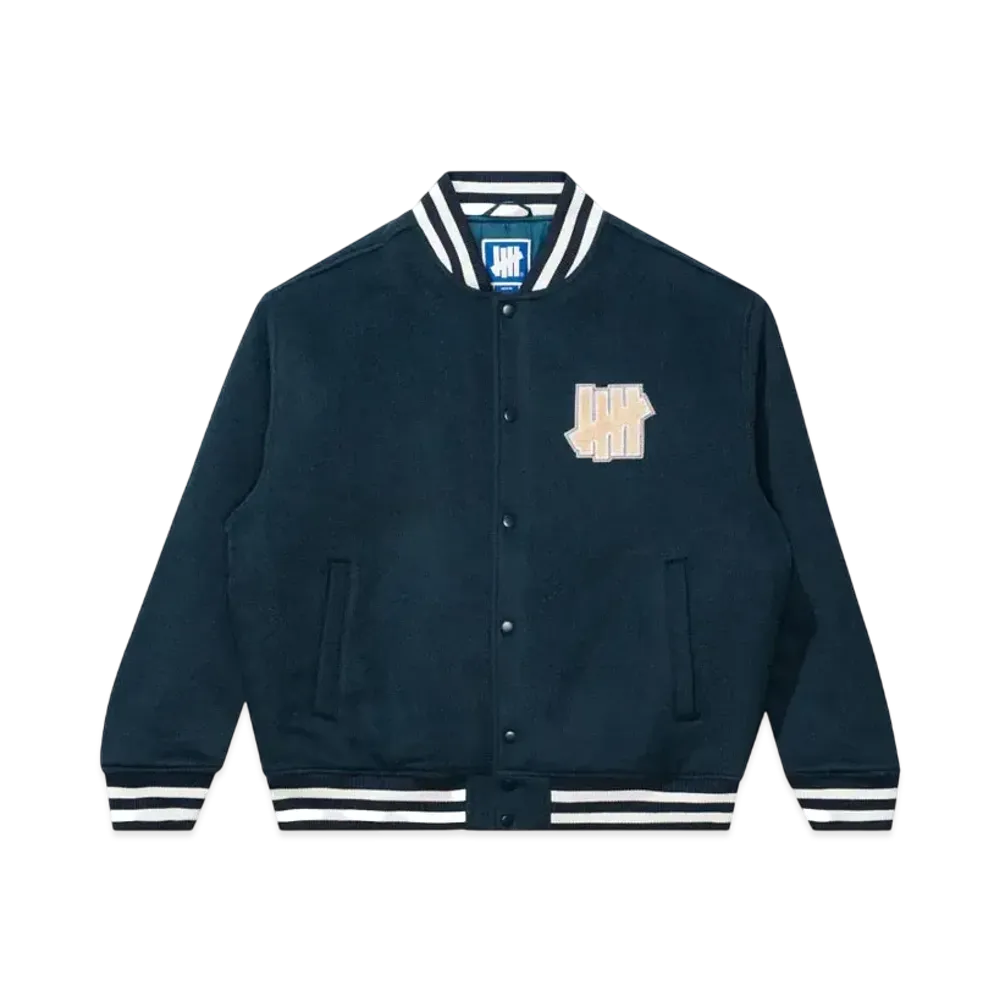 UNDEFEATED Varsity Jacket "Navy"