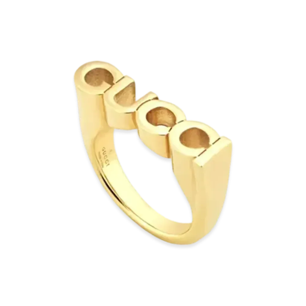 GUCCI Letter Ring "Antique Gold"
