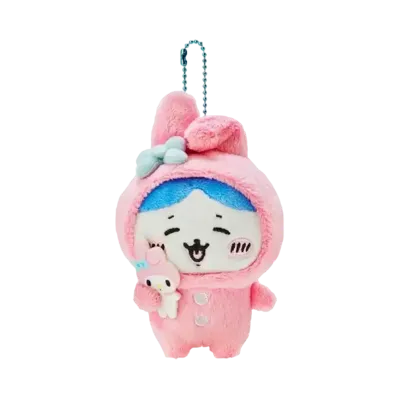 Sanrio -Chiikawa- Nagano Friends x Sanrio Characters Mascot Holder (Hachiware x My Melody)