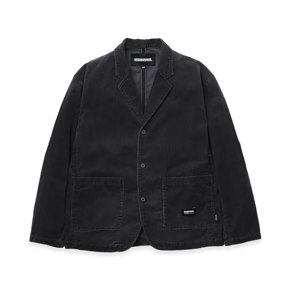 NEIGHBORHOOD Washed Corduroy 3B Jacket "Charcoal"