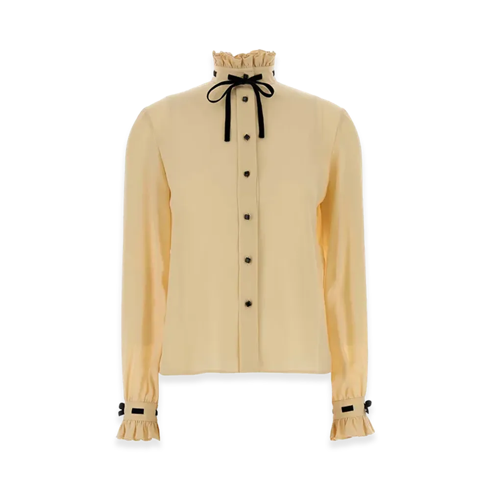 Valentino Women's Silk Shirt "Yellow"