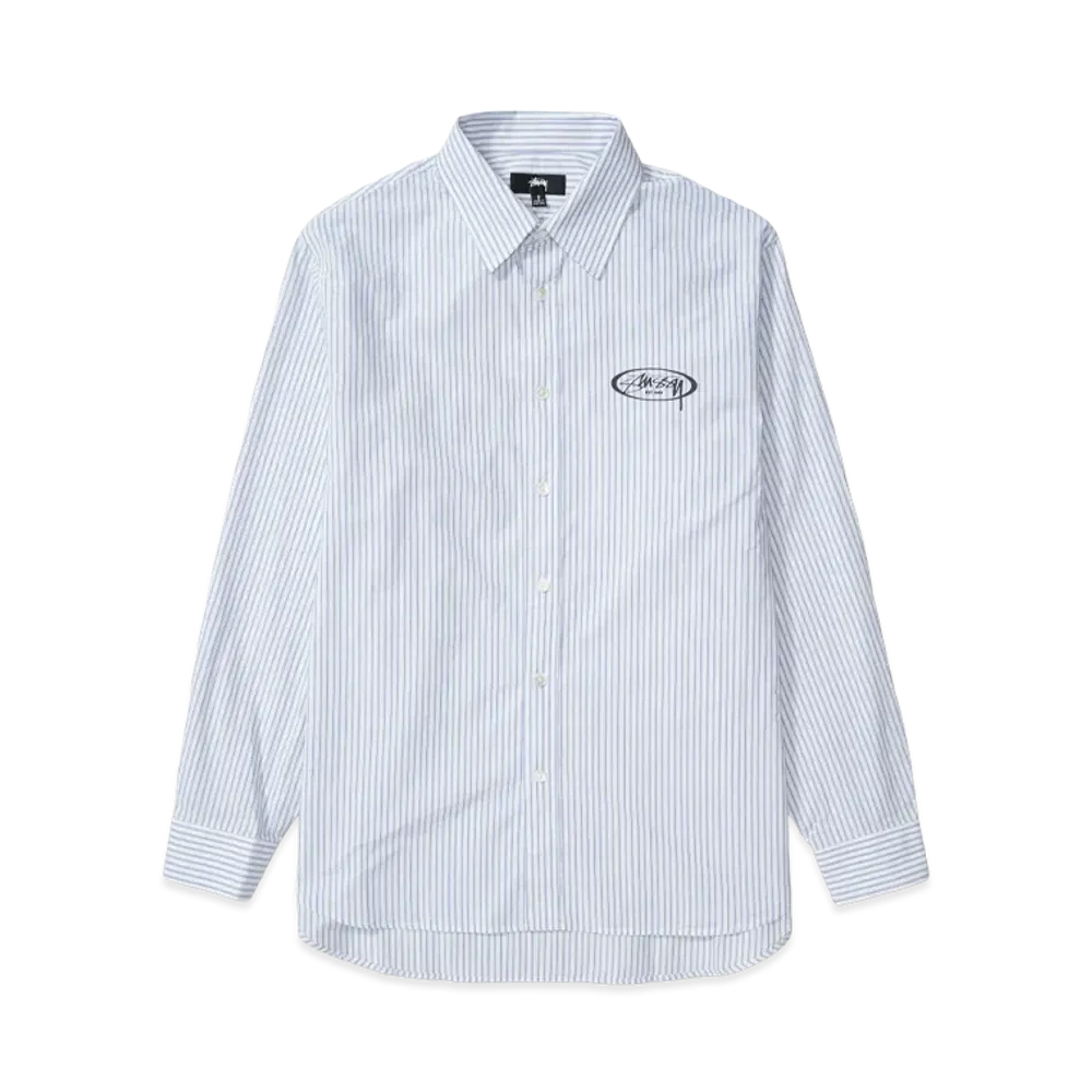Stussy Standard Logo Shirt "Blue Stripe"