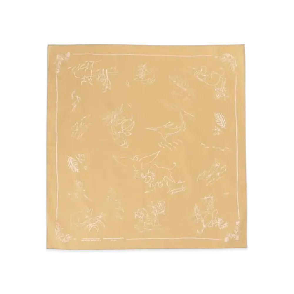 ENGINEERED GARMENTS Printed Bandana "A-Khaki- Animal BD013A"