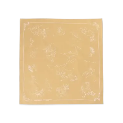 ENGINEERED GARMENTS Printed Bandana "A-Khaki- Animal BD013A"