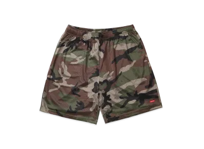 Supreme Small Box Baggy Mesh Short "Woodland Camo"