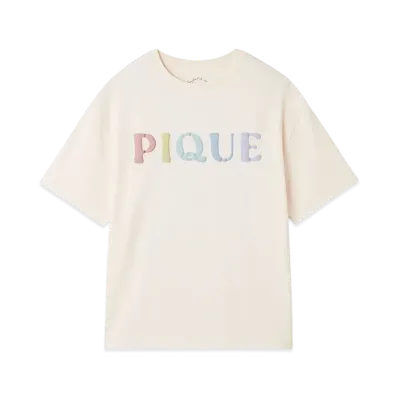 GELATO PIQUE Donut Bear One Point T-Shirt "Pink"