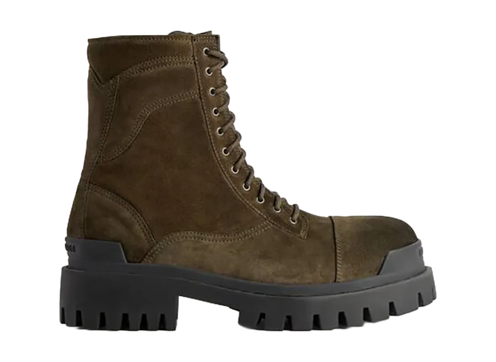 Balenciaga Combat Strike Boots "Olive"