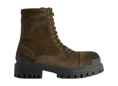 Balenciaga Combat Strike Boots "Olive"
