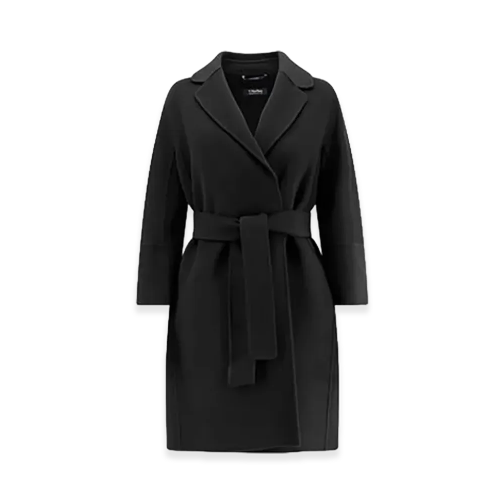 Max Mara Women's Arona Wool Coat "Black"