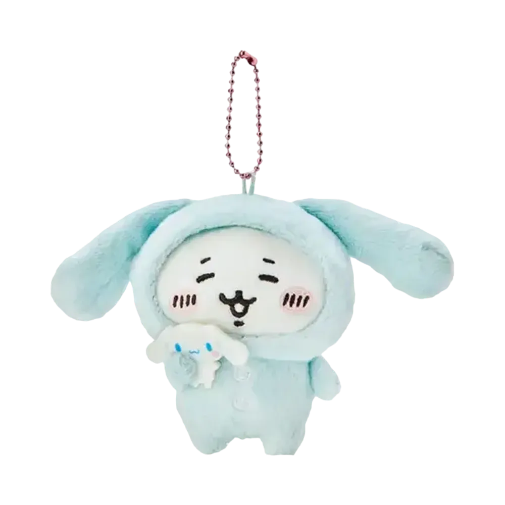 Sanrio -Chiikawa- Nagano Friends x Sanrio Characters Mascot Holder (Chiikawa x Cinnamoroll)