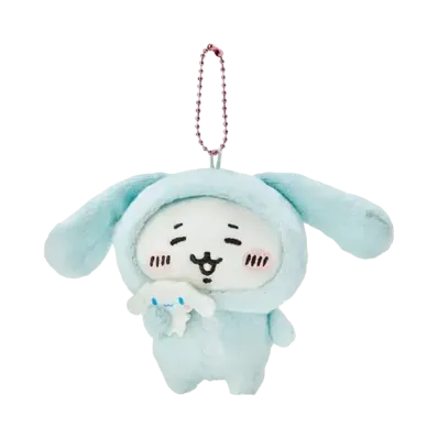 Sanrio -Chiikawa- Nagano Friends x Sanrio Characters Mascot Holder (Chiikawa x Cinnamoroll)