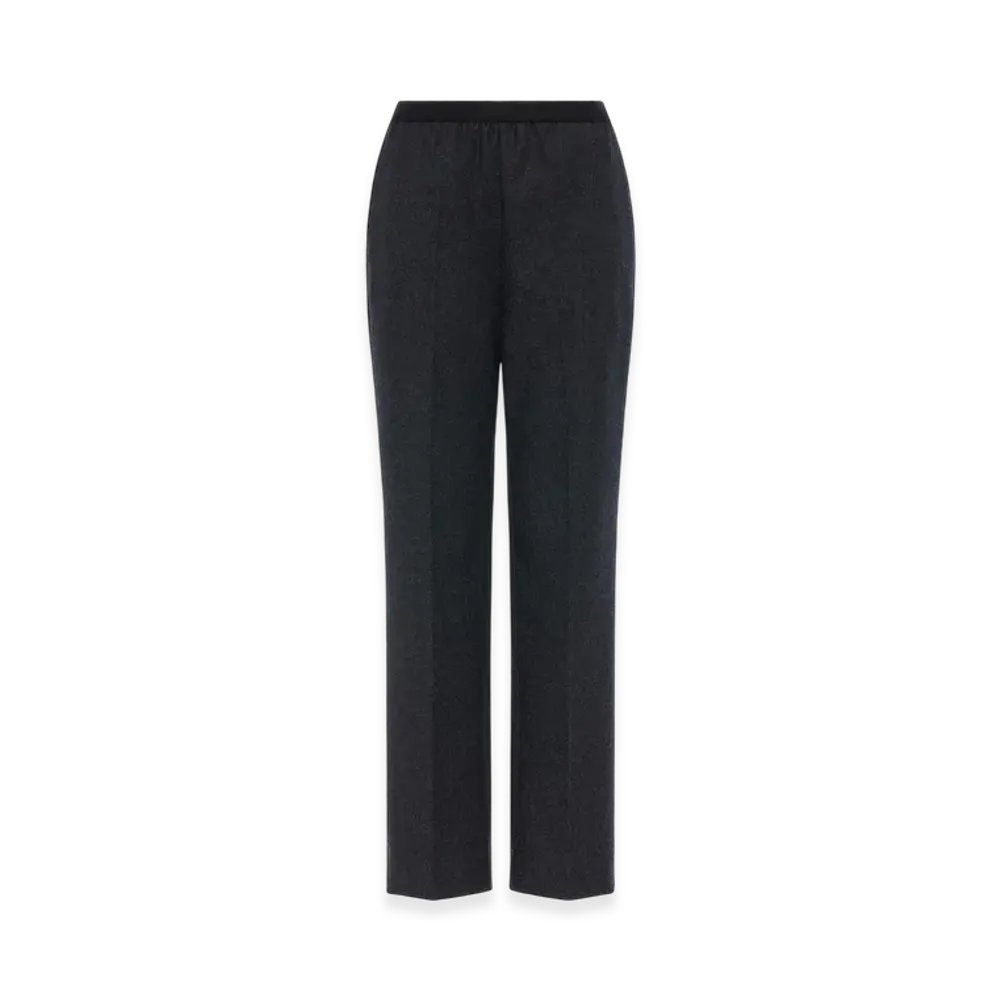 Maison Margiela Wool Straight Leg Trousers "Dark Gray"