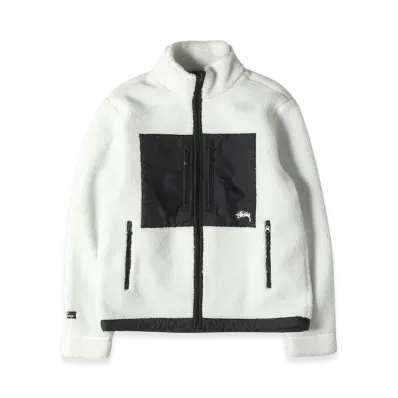 Stussy Gore Windstopper Sherpa Fleece Jacket "White"