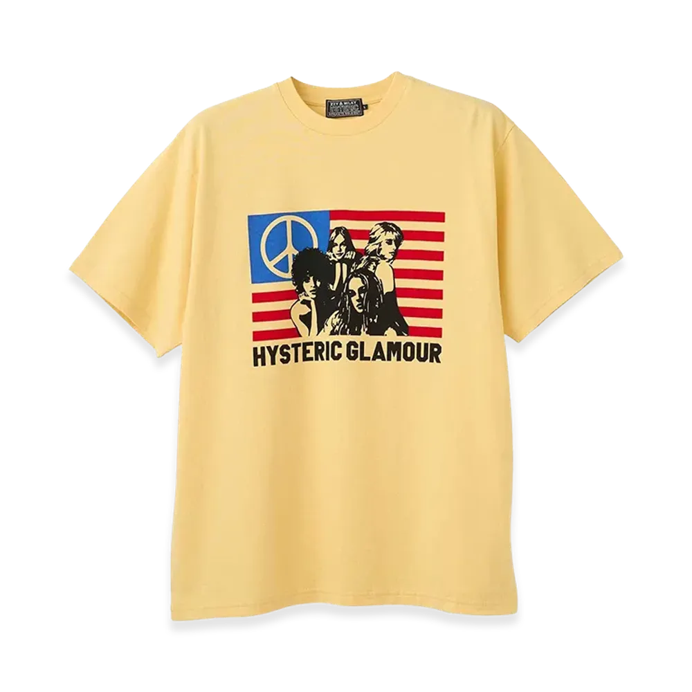 HYSTERIC GLAMOUR Free Bird Tee "Yellow"