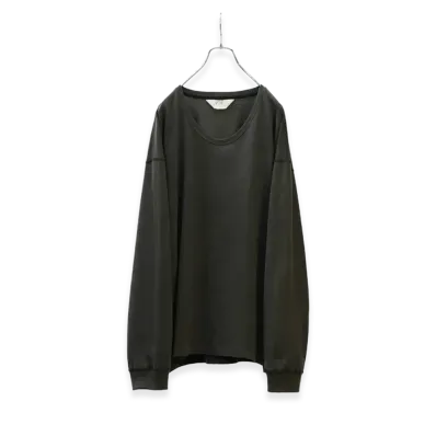 ANCELLM Unevenness Type-U LS T-Shirt "Black"