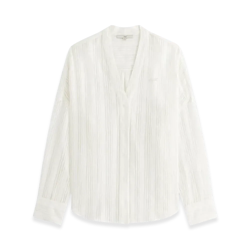 Kith Women's Carmyn Sheer Cardigan Shirt "White"