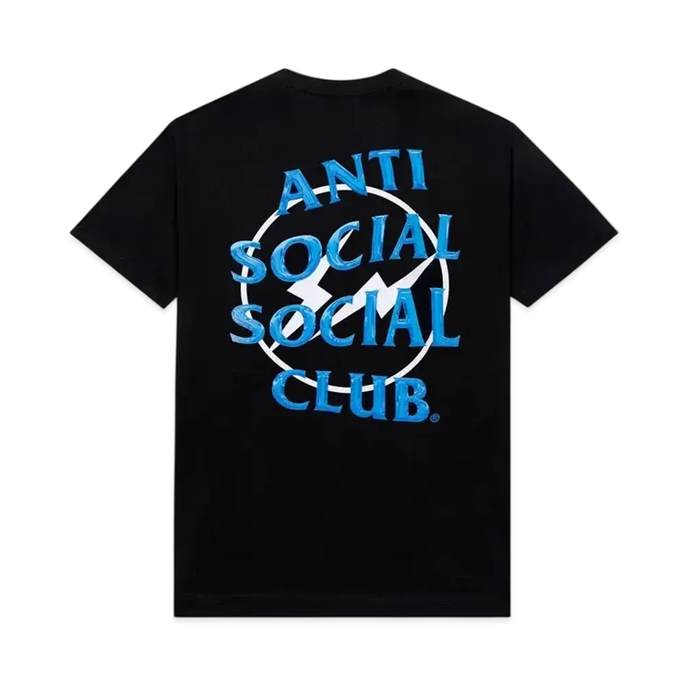 ANTI SOCIAL SOCIAL CLUB x FRAGMENT Precious Petals Black Tee "Blue"