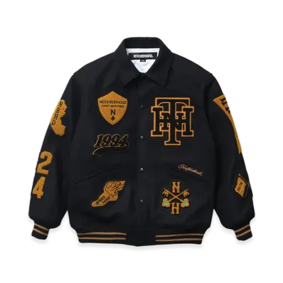 NEIGHBORHOOD Stadium Jacket "Black/Gold"