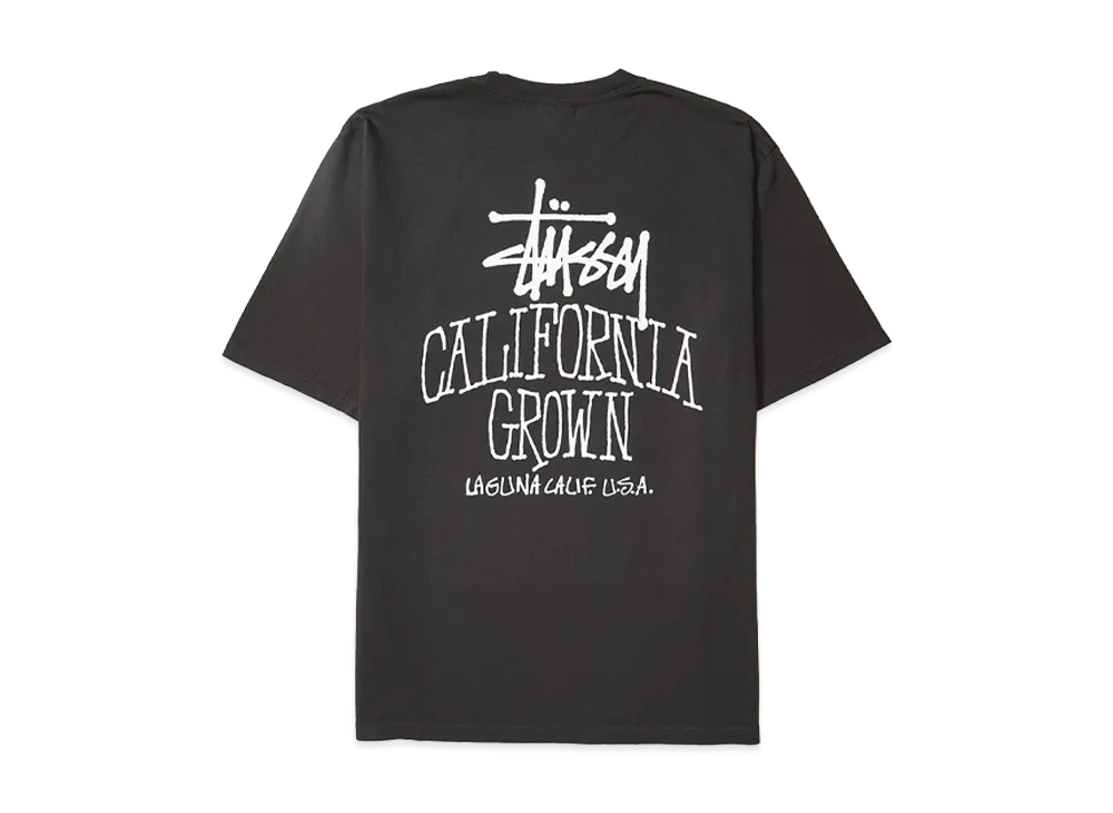 Stussy Cali Grown Tee Pigment Dyed "Faded Black"