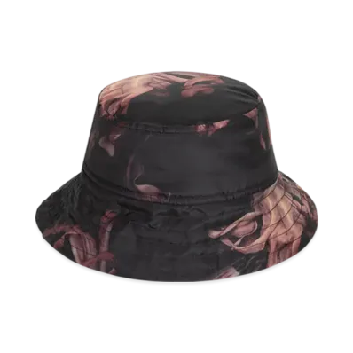 DRIES VAN NOTEN Printed Bucket Hat "Old rose"