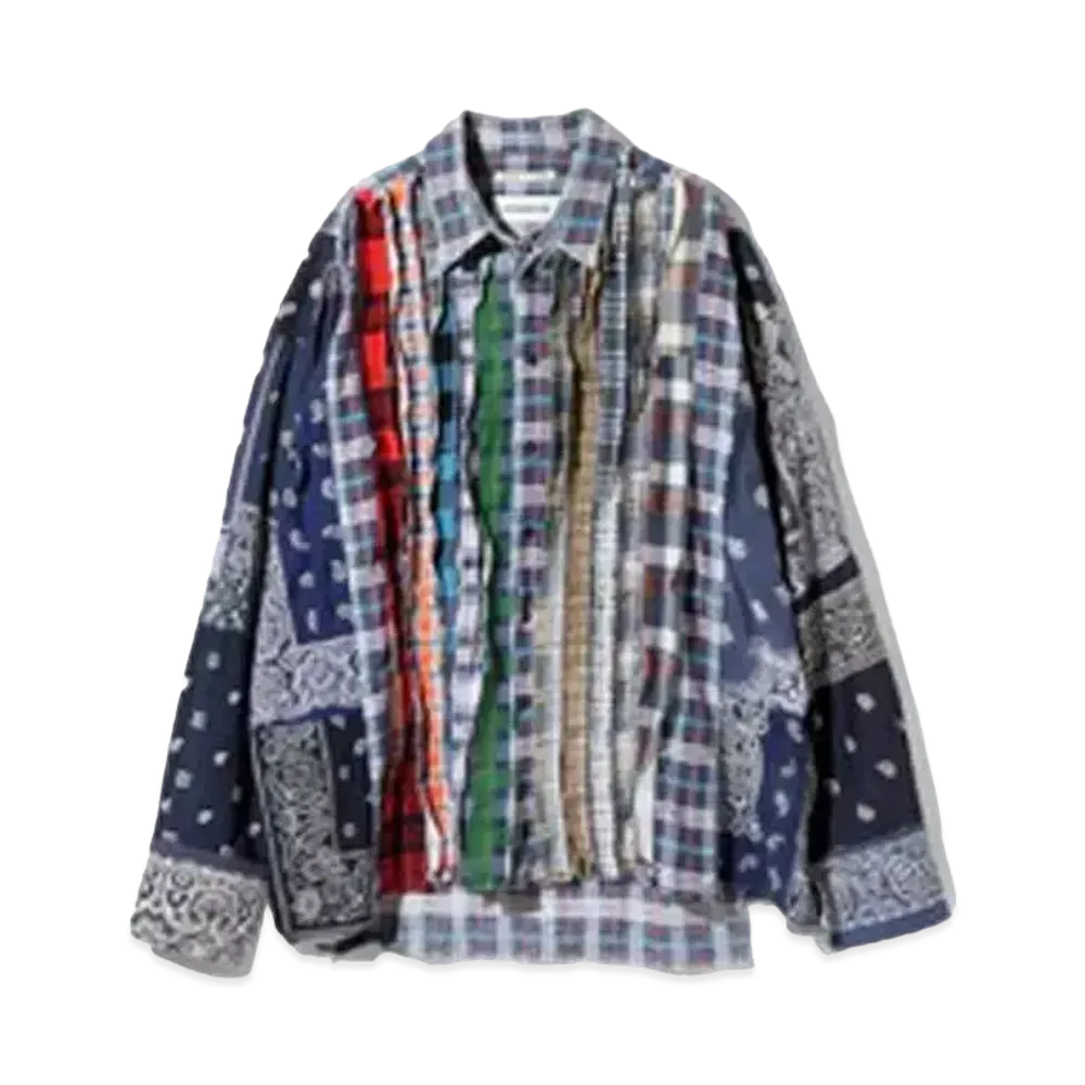 Needles x MIYAGIHIDETAKA Ribbon Wide Shirt - Flannel + Bandana "Type 7"
