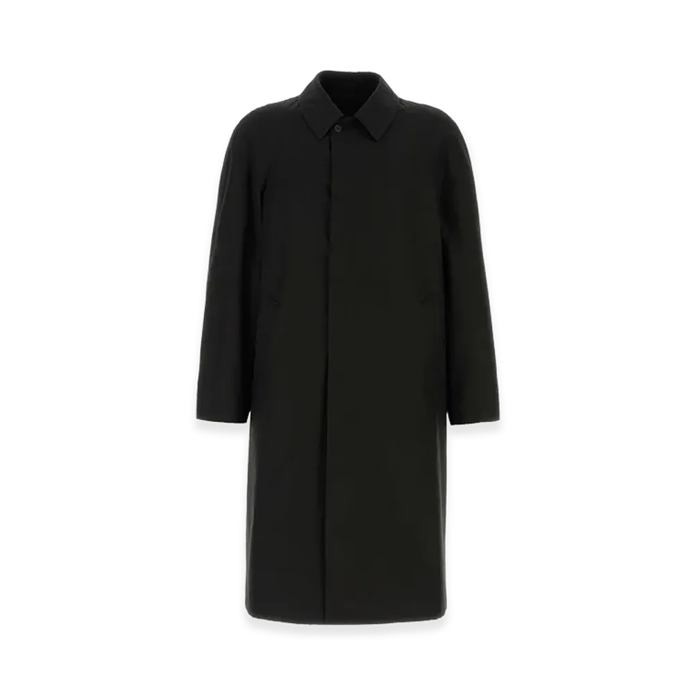PRADA Cotton Overcoat "Black"