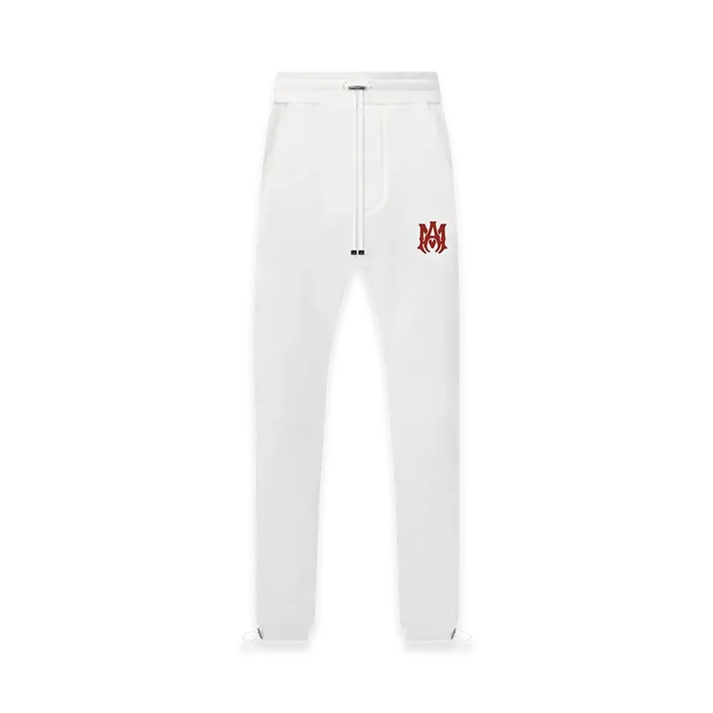 AMIRI MA Logo Sweatpant "White/Red"