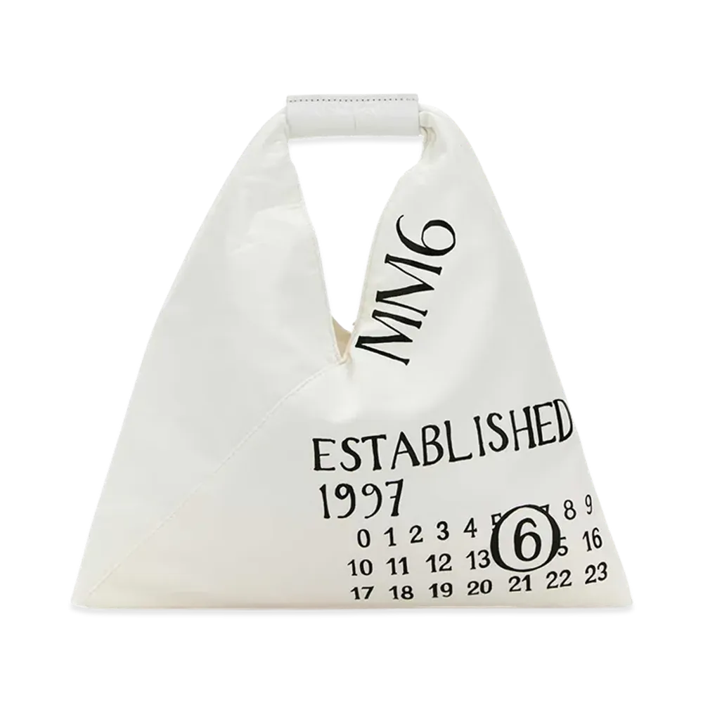 MM6 Maison Margiela Women's Fabric Mini Japanese Handbag "White"