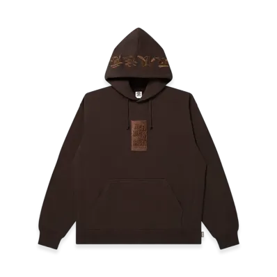 BlackEyePatch HWC Label Hoodie "Dark Brown"
