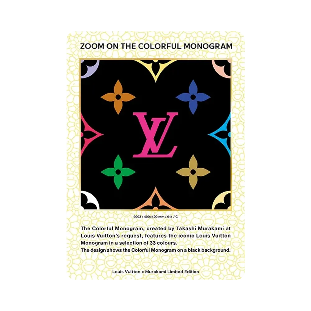Zoom on the Colorful Monogram C [2003 / 011](Louis Vuitton x Takashi Murakami Trading Cards)