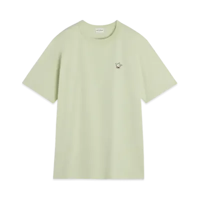 Maison Kitsune Cafe Fox Barista Fox Patch Relaxed T-shirt "Basil"