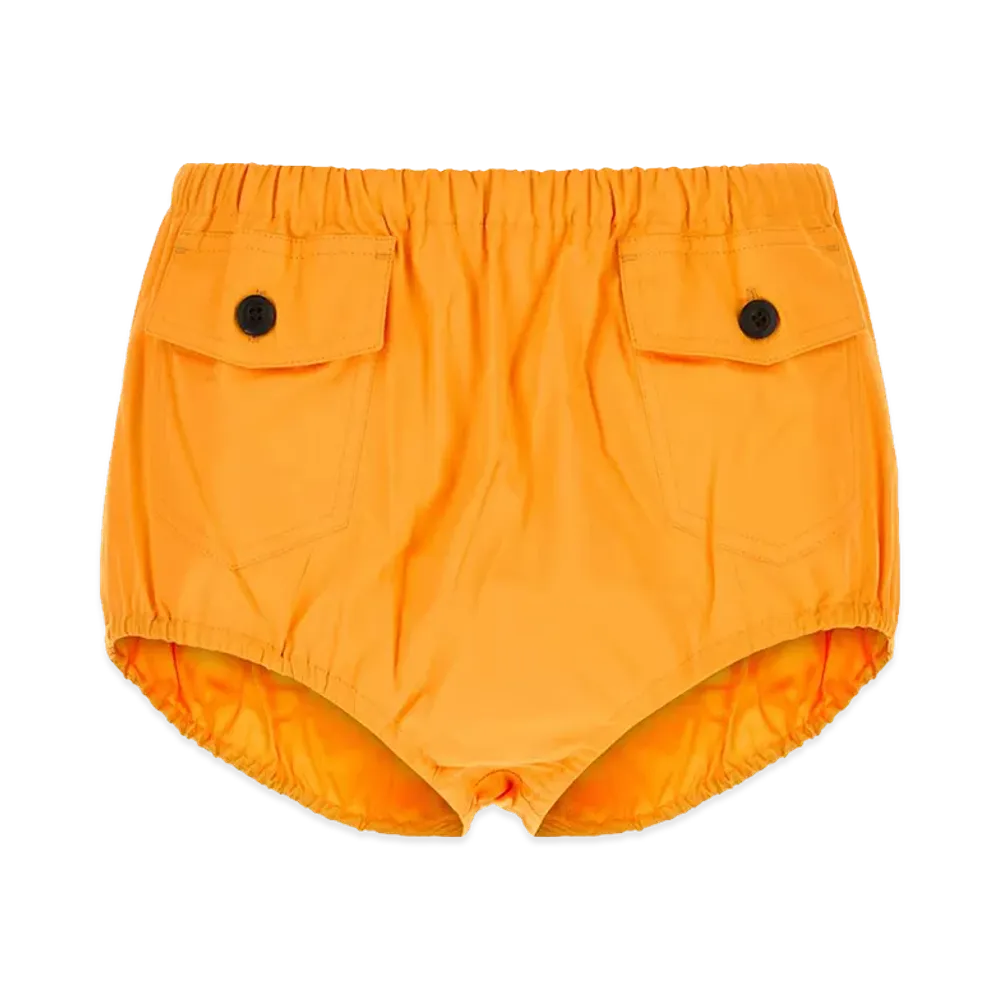PRADA Women's Poplin Shorts "Orange"