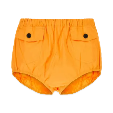 PRADA Women's Poplin Shorts "Orange"