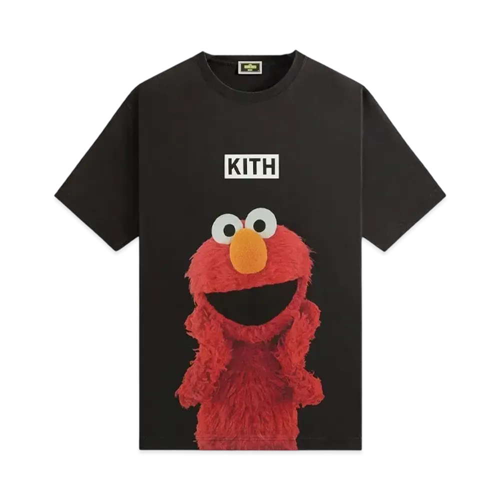 Kith x Sesame Street Elmo Tee "Black"