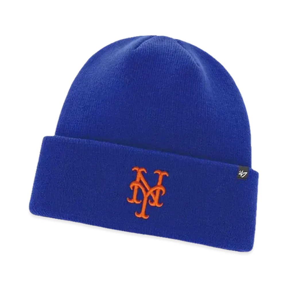 47 MLB Raised Cuff Knit "Mets Royal"