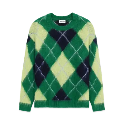 KENZO Mohair Sweater "Almond Green"