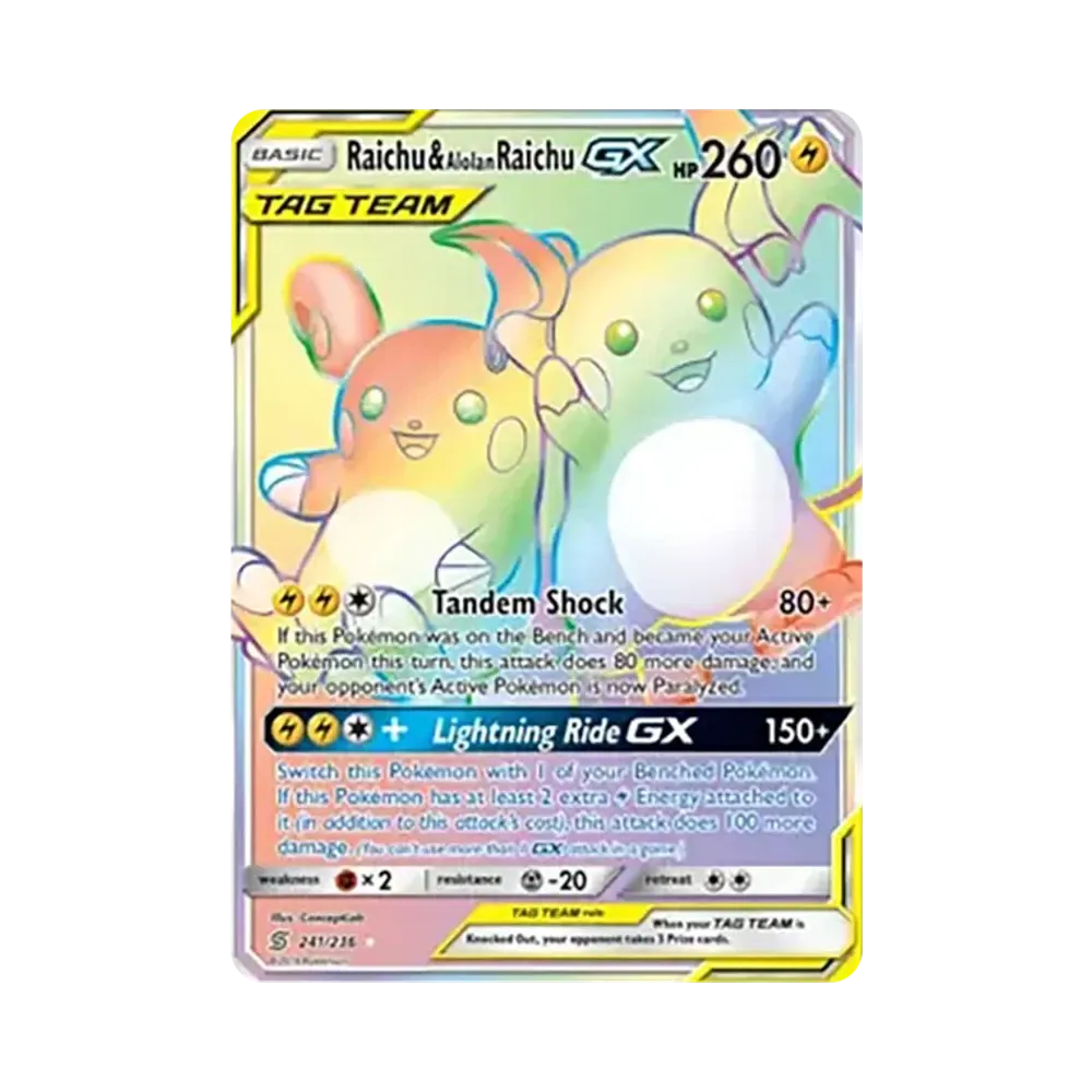 ライチュウ&アローラライチュウGX SR SM10a ジージーエンドPSA9 ライチュウ&アローラライチュウGX HR[SM10a 064/054](強化拡張パック
