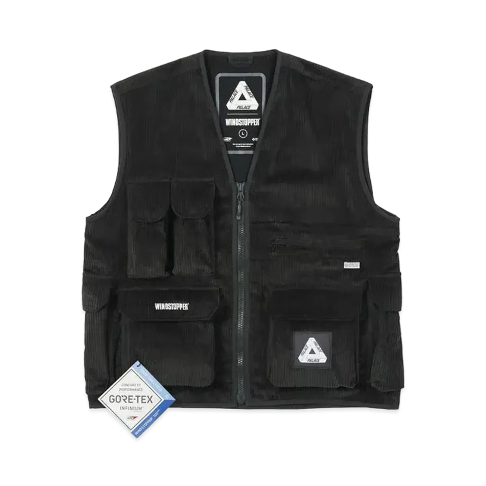 PALACE GORE-TEX INFINIUM CORDUROY VEST "Black"
