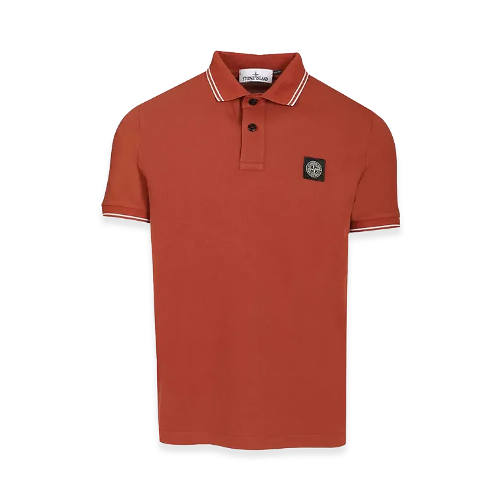 Stone Island Organic Cotton Polo Shirt "Red"