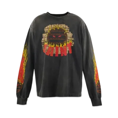 Saint Mxxxxxx Live In Hell Long Sleeve T-Shirt "Black" SM-YS1-0000-015