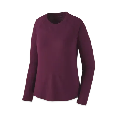 Patagonia Women's Longsleep Capilene Cool Trail Shirt "Plum"