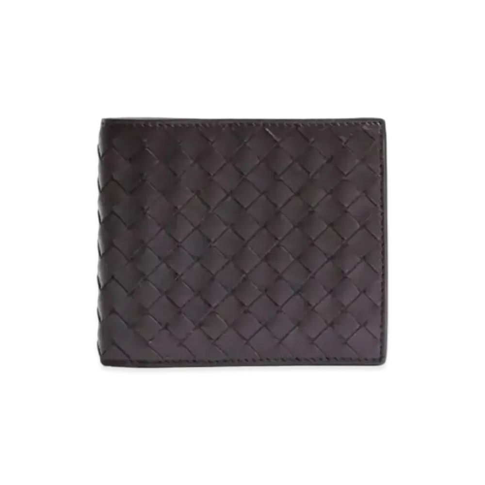 Bottega Veneta Intrecciato Calfskin Bifold Continental Wallet "Dark Brown"