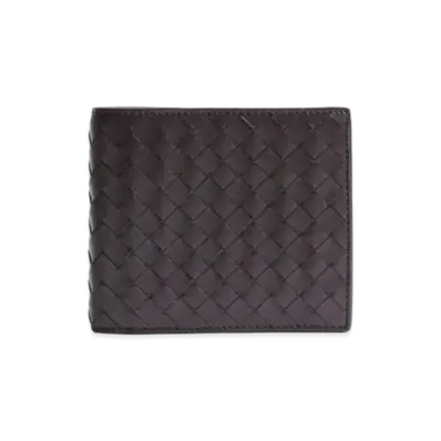 Bottega Veneta Intrecciato Calfskin Bifold Continental Wallet "Dark Brown"