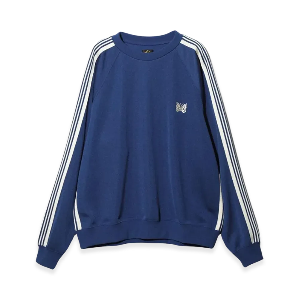 NEEDLES Track Crew Neck Shirt Poly Smooth "Royal"