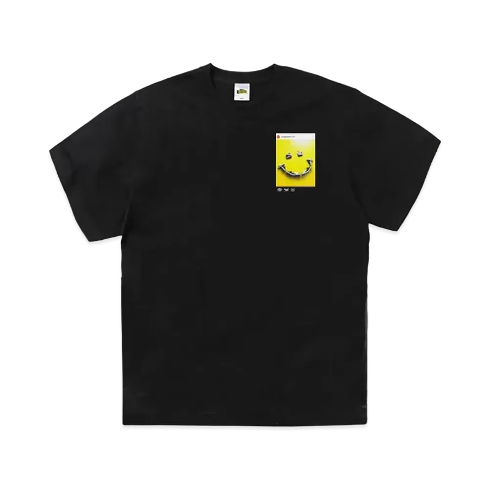 SNKRDUNK × THE NETWORK BUSINESS × RED SPIDER KICKS Tee SMILE "BLACK"