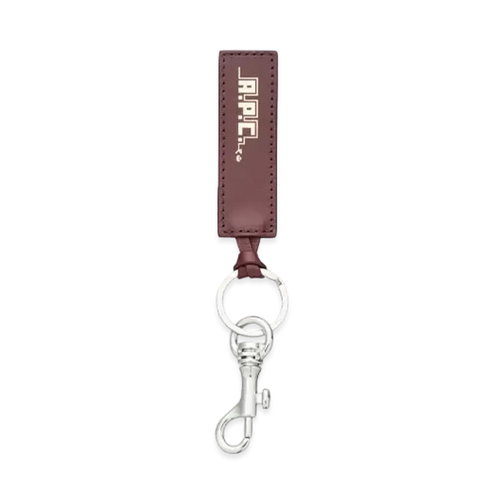 A.P.C. Lny 25 Key Ring "Wine Red"