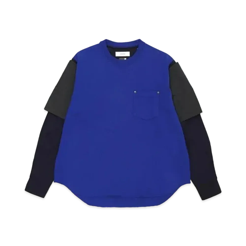 FACETASM Layerd Shirt Sleeve Tee "Blue"