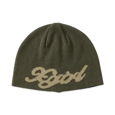 X-Girl Women's Script Logo Jacquard Beanie "Olive"